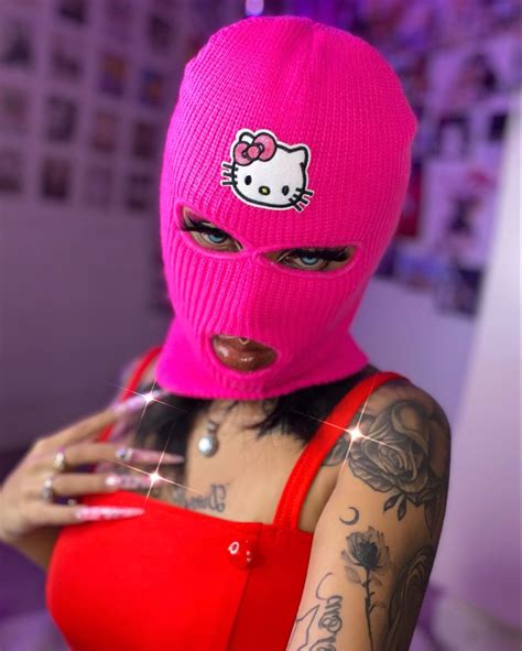 pink chanel ski mask